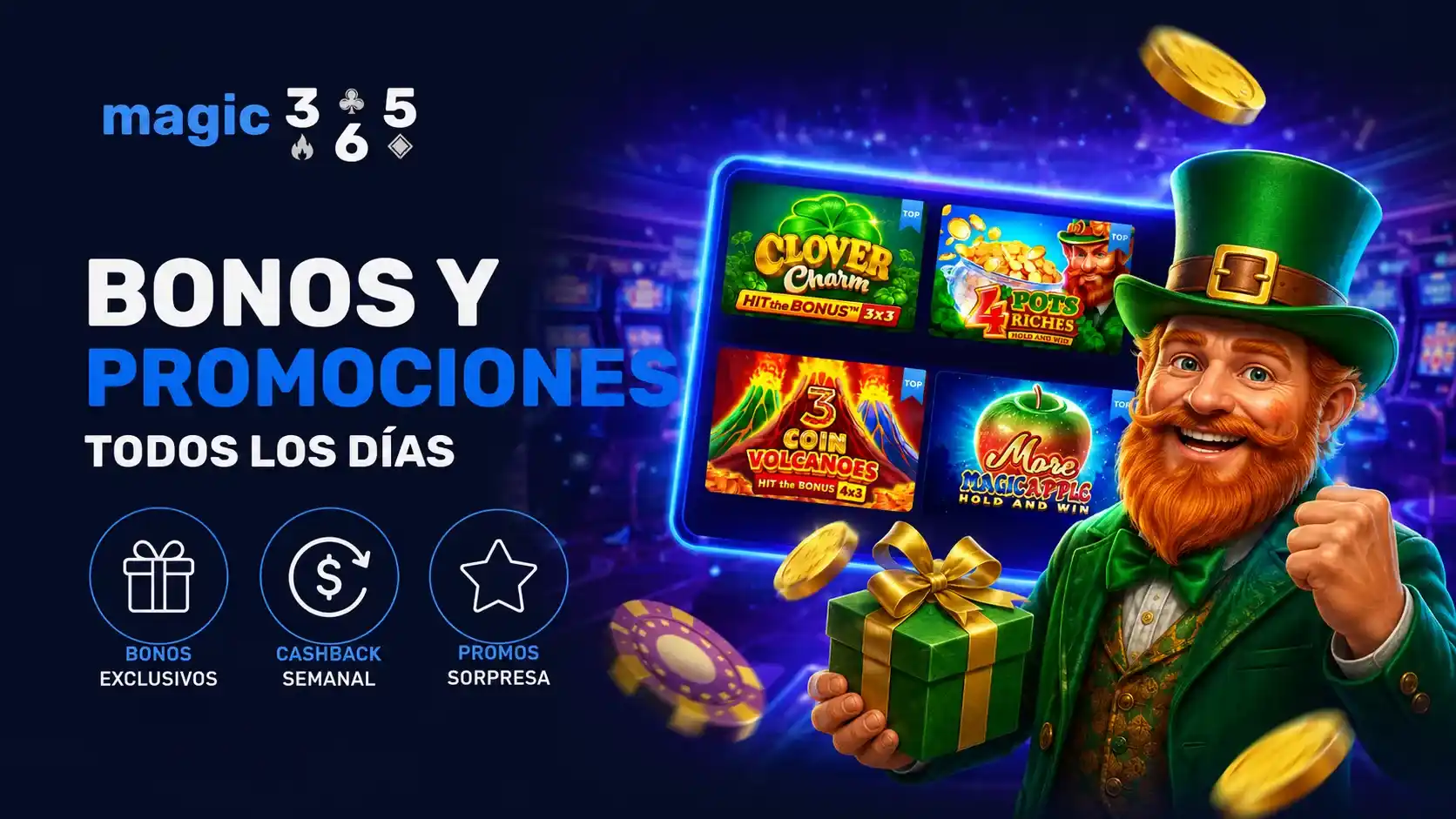 Bonos y promociones de Magic365